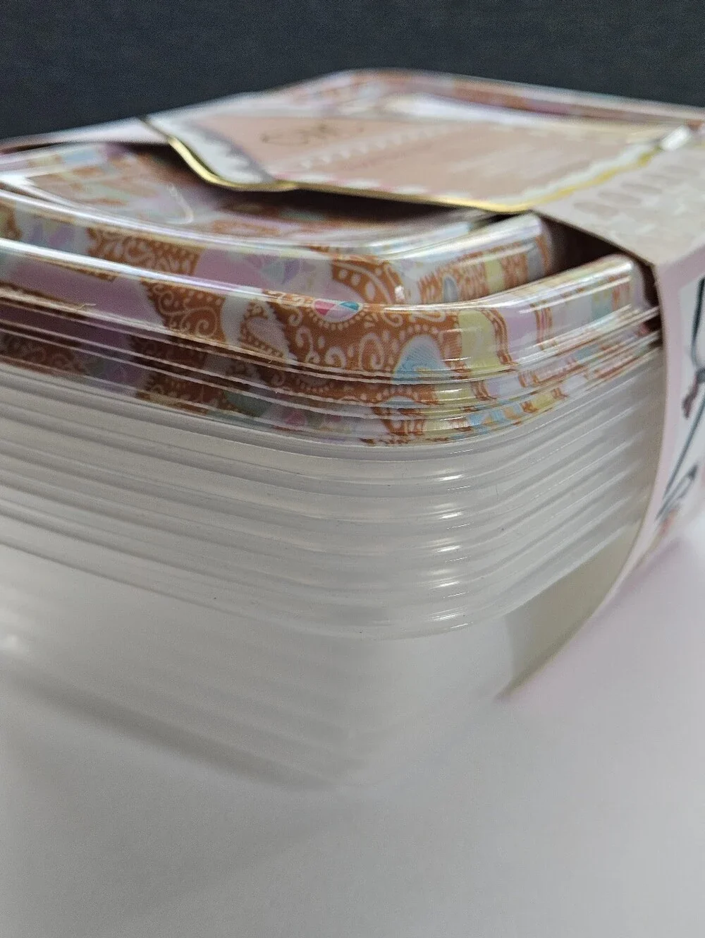 Cook With Color 6 clear plastic container 12 piece colorful lid gingerbread set